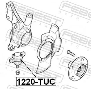1220TUC Febest Sworzeń wahacza dolny