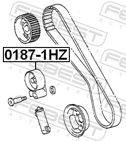 Rolka napinacza paska rozrządu Toyota Land Cruiser 80 SUV (J8) (1990 - 1998) cena, od 40,99 USD