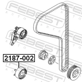  Rolka napinacza paska rozrządu Ford Focus 3