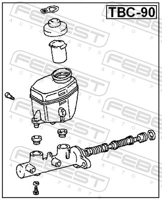 Główny cylinder hamulców do Toyota Hilux  N