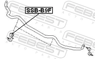 Tuleja stabilizatora przedniego do Subaru Tribeca B9 