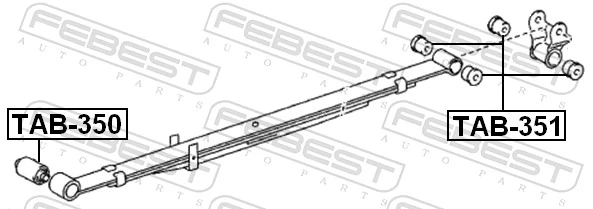 90389T0031 Toyota Silentblock tylnego resoru tylny