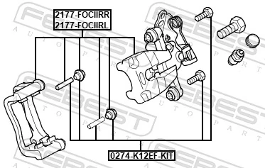 Zacisk hamulcowy tylny prawy Ford Galaxy II CA1 minivan (WA6) (2006 - 2015) cena, od 63,58 USD