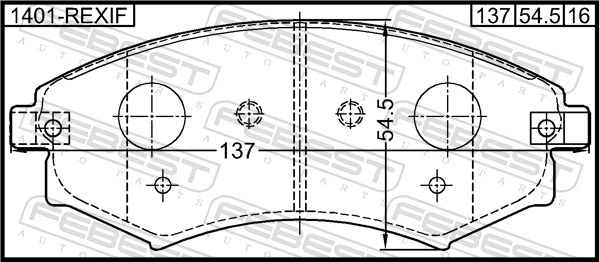 Klocki hamulcowe przednie tarczowe Hyundai/Kia 5810138A30 cena, od 21,99 USD