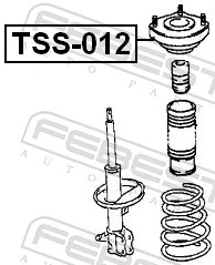 Poduszka amortyzatora tylnego Toyota Avensis I sedana (T22) (1997 - 2003) cena, od 42,92 USD
