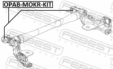 OPABMOKRKIT Febest Silentblock tylnej belki
