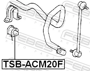 Tuleja stabilizatora przedniego Toyota Avensis Verso minivan (LCM) (2001 - 2009) cena, od 5,46 USD