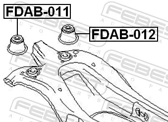 Do koszyka Silentblock tylnej belki Ford Mondeo III B4Y
