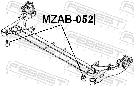 Silentblock tylnej belki Mazda Demio hatchback (DW) (1998 - 2003) cena, od 6,61 USD