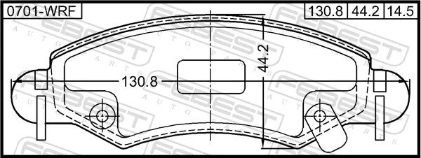 Klocki hamulcowe przednie tarczowe Subaru 5581084E01 cena, od 27,58 USD