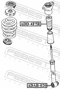 Silentblock amortyzatora tylnego do Audi A6 C7 4G2, 4GC