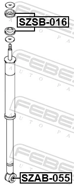 Silentblock amortyzatora tylnego do Suzuki Swift IV MZ, EZ