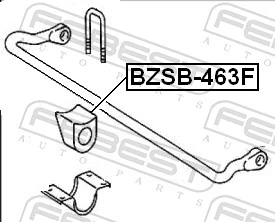 Tuleja stabilizatora przedniego do Mercedes G I W463