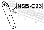 NSBC23 Febest Tuleja silentblocku amortyzatora tylnego