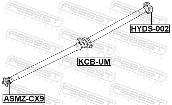 Łożysko podwieszane wału Cardana do KIA Sorento II XM