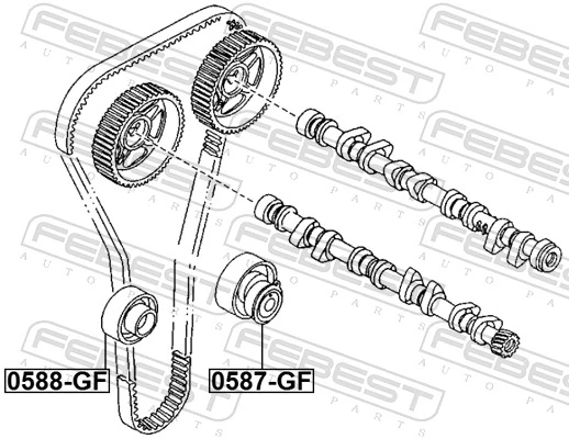 Rolka napinacza paska rozrządu Mazda Premacy minivan (CP) (1999 - 2005) cena, od 52,47 USD