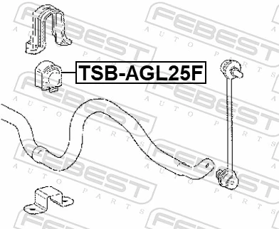 Tuleja stabilizatora przedniego do Lexus RX 450H/350L/200T L25