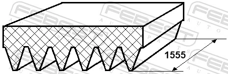 Do koszyka Pas napędowy mechanizmów Ford Escort CLASSIC AAL, ABL