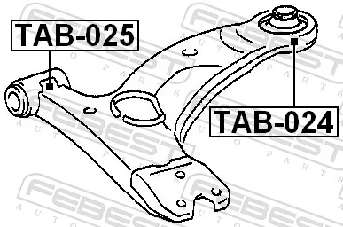 Silentblock przedniego wahacza dolnego Toyota 219812110