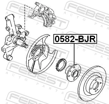 Piasta tylna Mazda 626 III sedana (GD) (1987 - 1992) cena, od 55,29 USD
