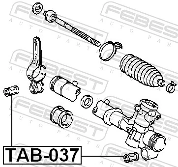 TAB037 Febest Silentblock mocowania maglownicy