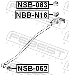Osłona cięgna zmiany biegów do Nissan Almera II N16