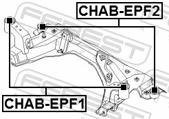 Tuleja (poduszka) przedniej belki  do Chevrolet Epica II V250