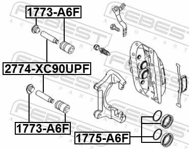 Zestaw naprawczy zacisku hamulcowego tylnego do BMW X3  E83
