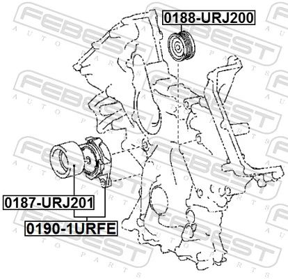 Napinacz paska napędowego Toyota Sequoia SUV (K6) (2007 - 2022) cena, od 62,99 USD