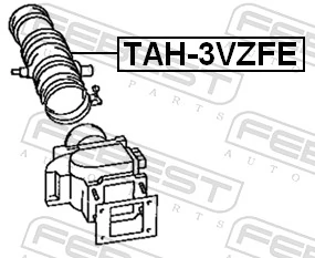 Króciec powietrza, przepływomierz do Toyota Camry III V10