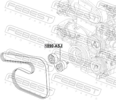 Napinacz paska napędowego Hyundai/Kia 55563512 cena, od 14,38 USD
