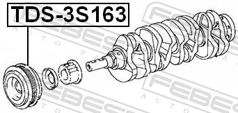 Koło pasowe wału korbowego do Toyota Camry III V10