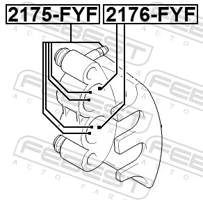 Zestaw naprawczy zacisku hamulcowego przedniego do Ford Transit V V184/5