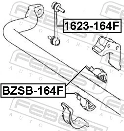  Tuleja stabilizatora przedniego Mercedes ML/GLE 