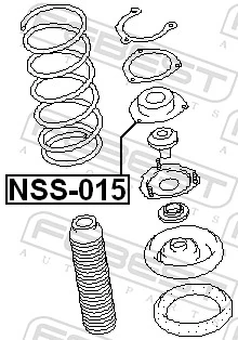 Poduszka amortyzatora przedniego Nissan Teana sedana (J31) (2003 - 2008) cena, od 15,08 USD