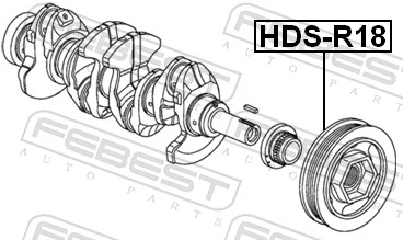 Koło pasowe wału korbowego Honda Civic VIII sedana (FD, FA) (2005 - 2013) cena, od 48,84 USD