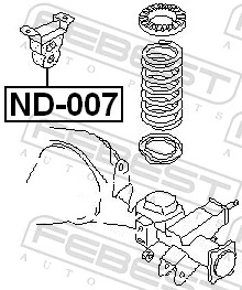 ND007 Febest Odbój mostu tylnego