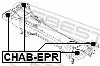 Silentblock tylnej belki do Chevrolet Epica II V250