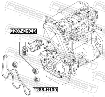  Rolka napinacza paska napędowego Hyundai H-1 STAREX 