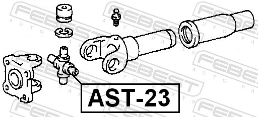 Do koszyka 437130020 Toyota Krzyżak wału Cardana tylnego