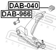 DAB040 Febest Silentblock przedniego wahacza dolnego