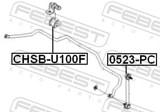 Tuleja stabilizatora przedniego do Chevrolet Tacuma  KLAU