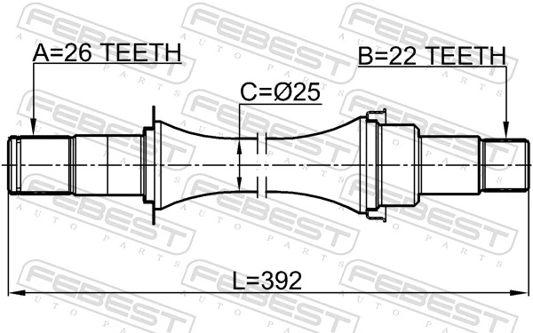 Półoś napędowa przednia prawa do Suzuki Swift IV MZ, EZ