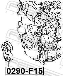 Napinacz paska napędowego Nissan JUKE JPN hatchback (F15) (2010 - 2019) cena, od 49,72 USD
