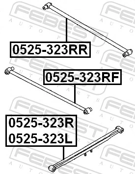 0525323RR Febest Drążek poprzeczny zawieszenia tylnego