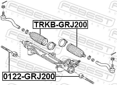 Osłona mechanizmu kierowniczego (maglownicy) do Toyota Land Cruiser  J200