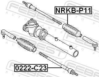  Drążek kierowniczy Nissan Maxima 