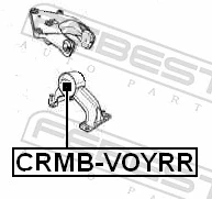 CRMBVOYRR Febest Poduszka (podpora) silnika tylna (silentblock)