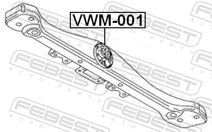 VWM001 Febest Silentblock skrzyni rozdzielczej