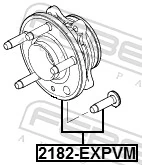 2182EXPVM Febest Piasta przednia